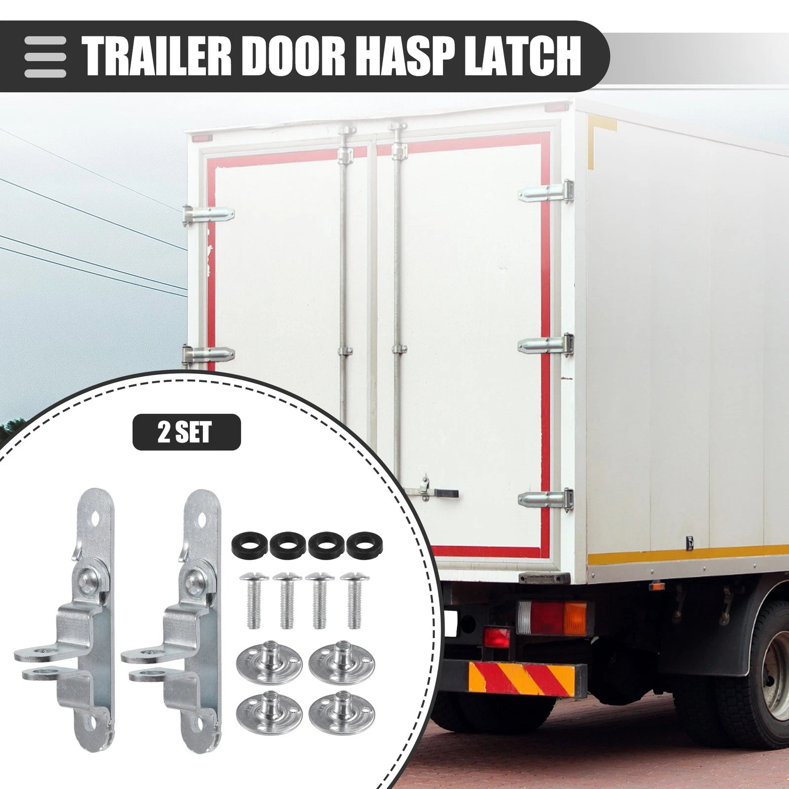 Car Cargo Trailer Door Latch Hasp Keeper Replacement Durable for Universal (2000–2025)