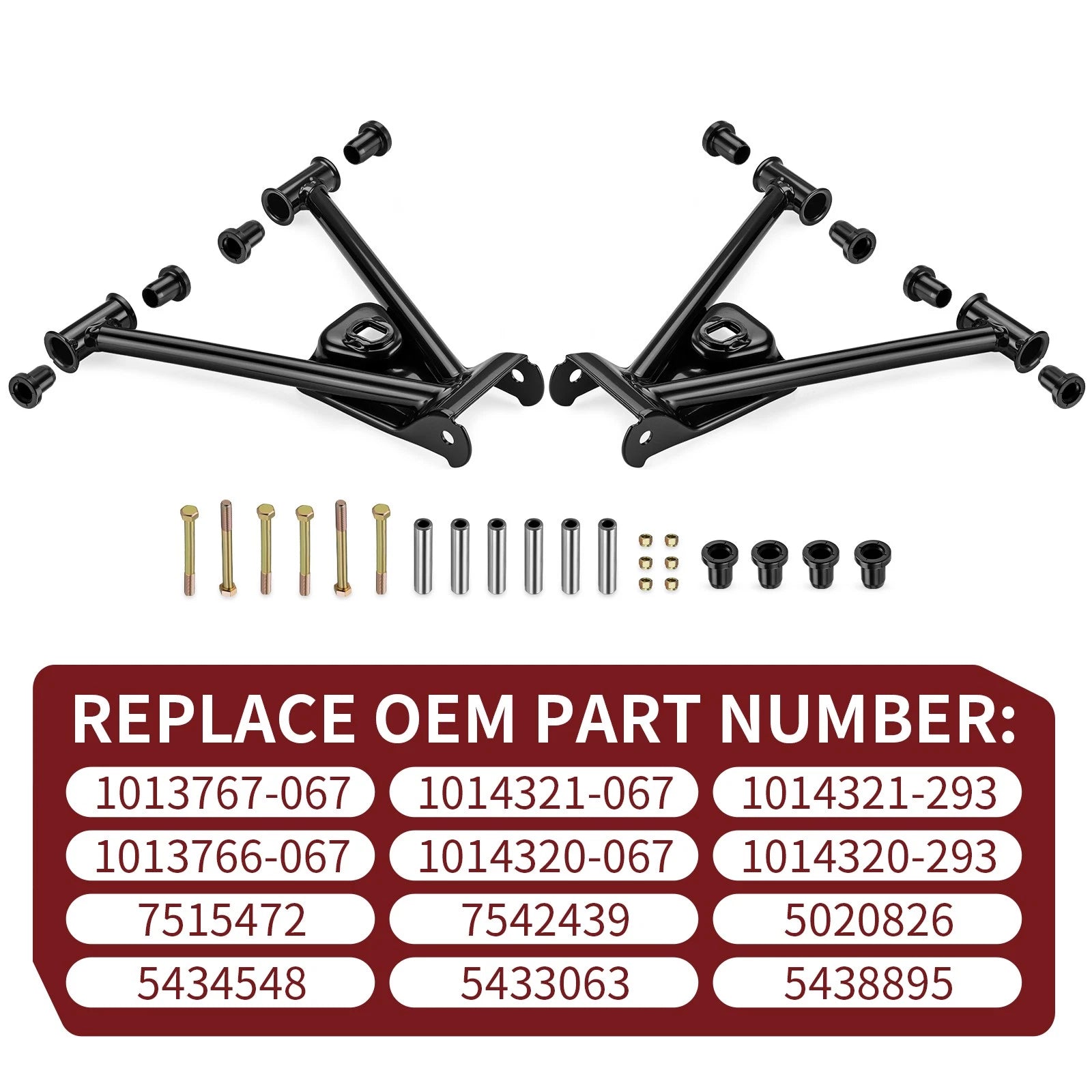 Rear Upper A-Arm Set w/ Bushing Kit for Polaris Sportsman 400 (2003–2005)