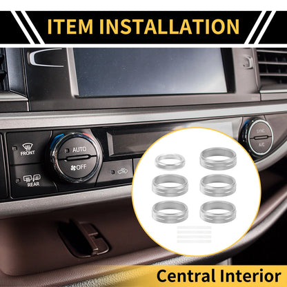 4WD Trailer Air Conditioner Switch Knob Cover Ring for Ford F-150 (1997–2020)