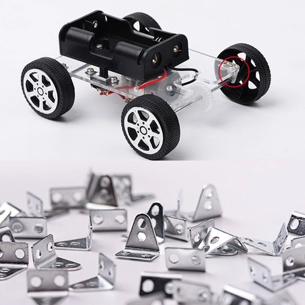 40Pcs L Shape Axle Brackets for Model Cars (DIY Use)