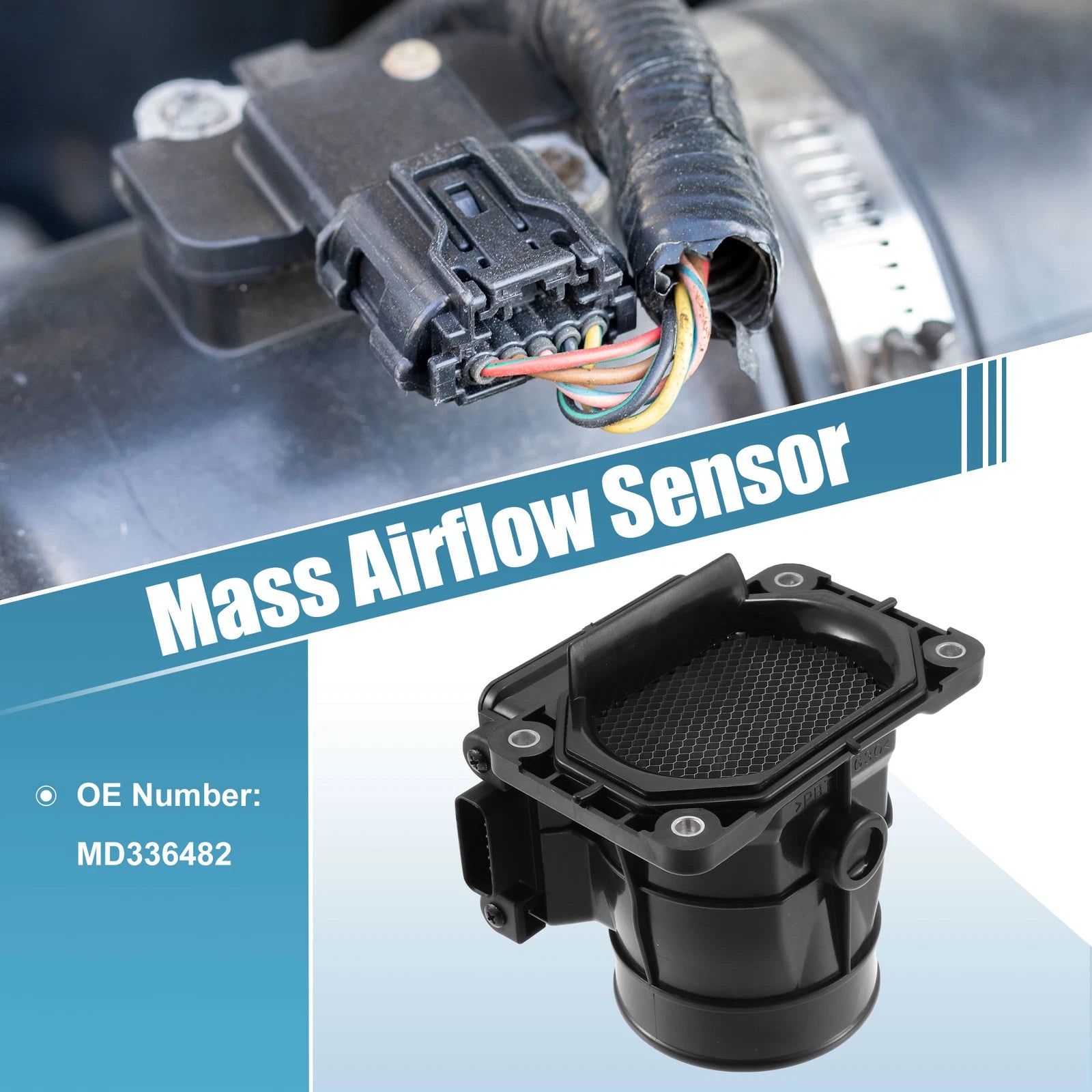 Mass Air Flow Sensor Meter MD336482 for Mitsubishi Eclipse GT (2003–2005)