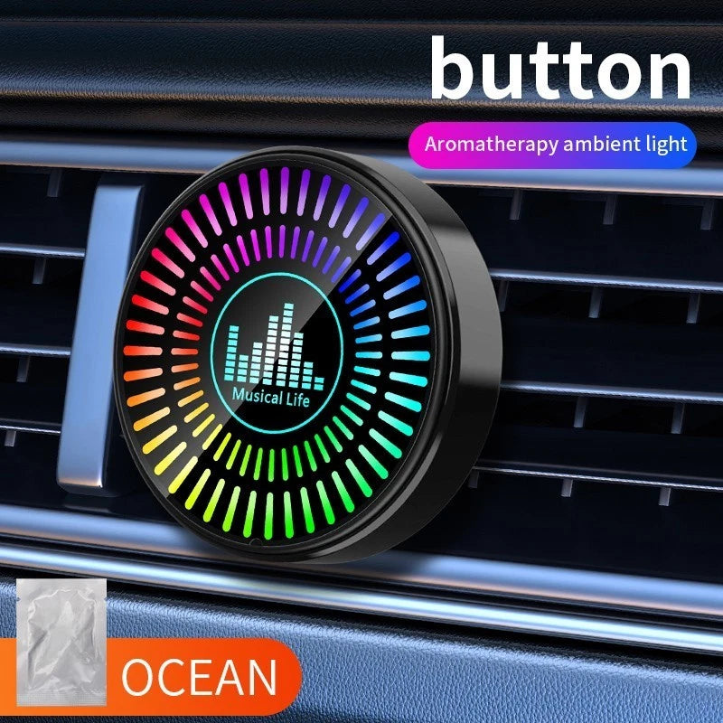 RGB LED Car Light for Air Vent (Voice Activated)