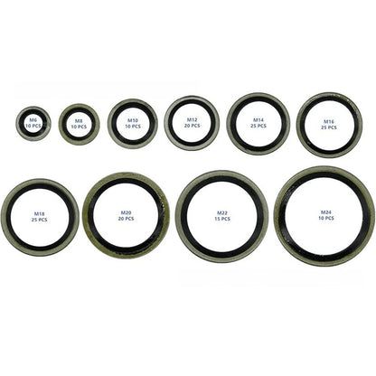 Oil Seal Washers Kit for Automotive Sealing (Clear Nitrile Rubber)