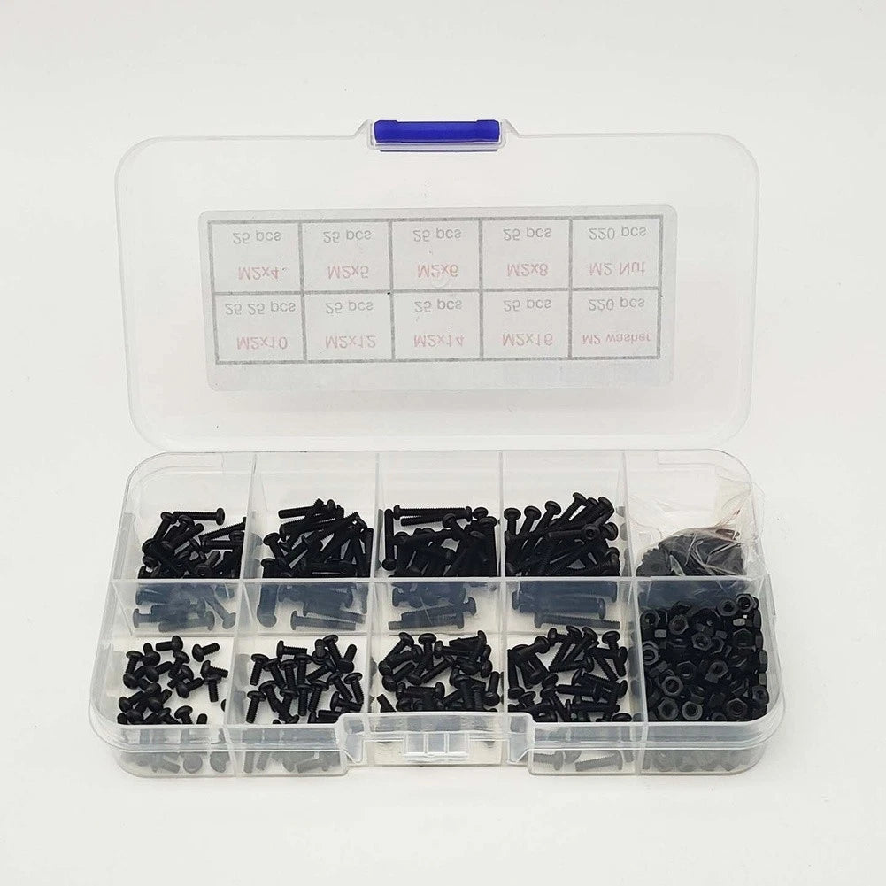 2mm Hex Socket Screws for Model Building - Wear Resistant Finish