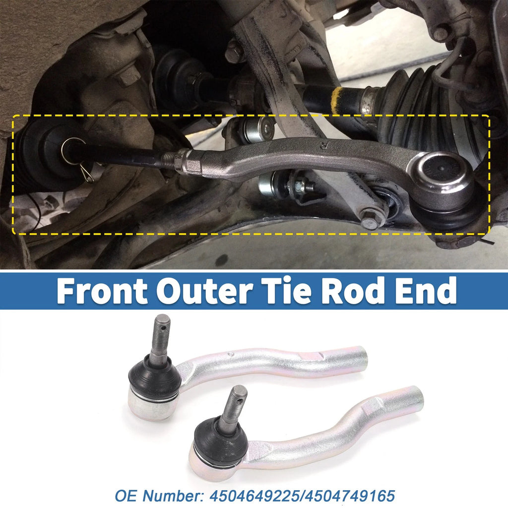2 Pcs Front Outer Tie Rod Ends for Lexus CT200h (2011–2022)