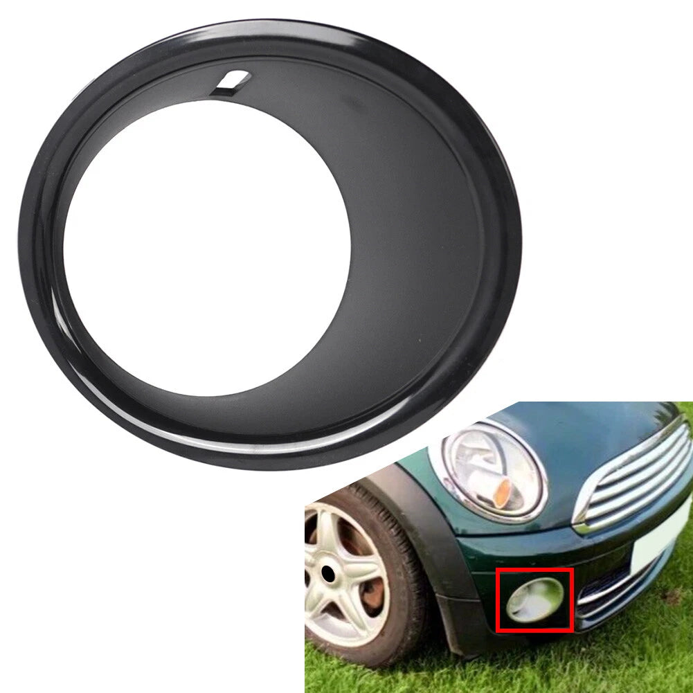 1x Right Black Front Fog Light Lamp Ring Cover For Mini Cooper R55 R56 R57 07-11
