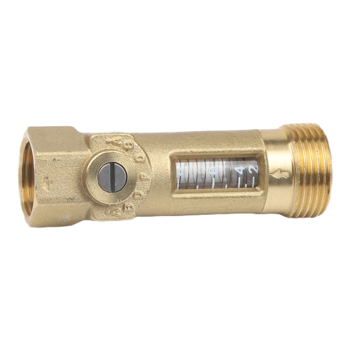Brass Spring Flow Meter Balancing Valve for Hot Cold Water Systems