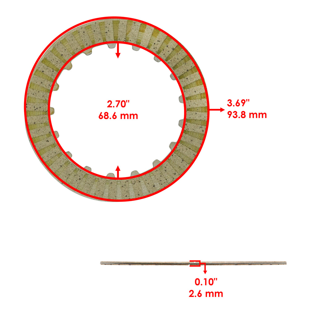 Clutch Friction Plates Replacement Kelvar for Honda CRF50F (2004–2023)