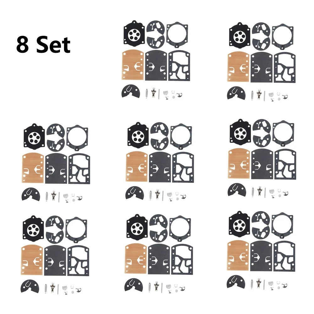 Set of 8 Carburetor Gasket Repair Kit for Walbro WB WB-24 WB-25 WB-32 WB-33