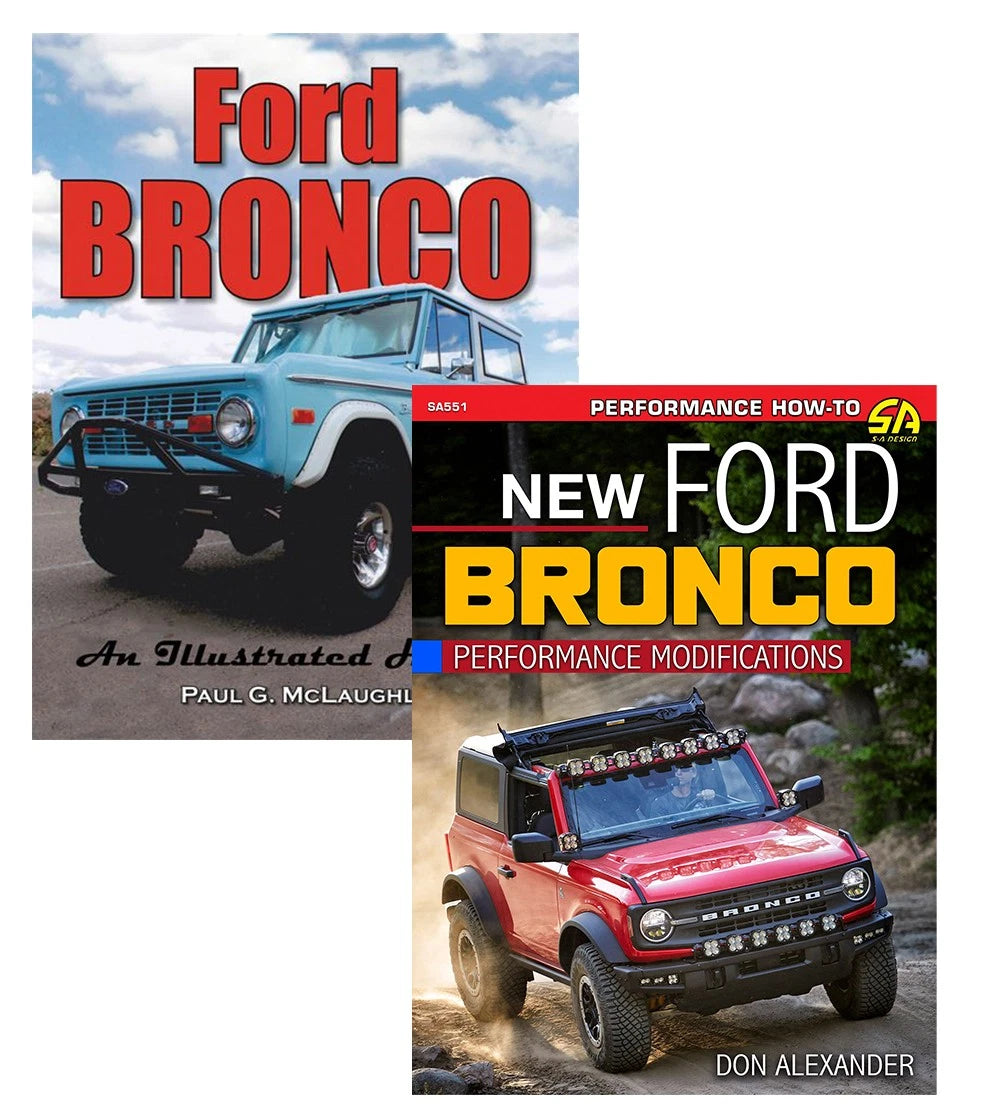 2-Book Set for Ford Bronco Performance Mods & History (All Years)