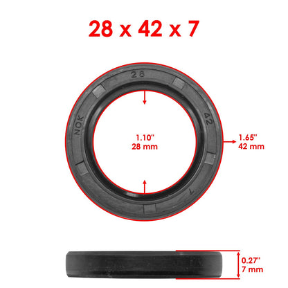 Front Hub Ball Bearing and Seals Kit for Kawasaki KFX450R KSF450 (2008–2013)