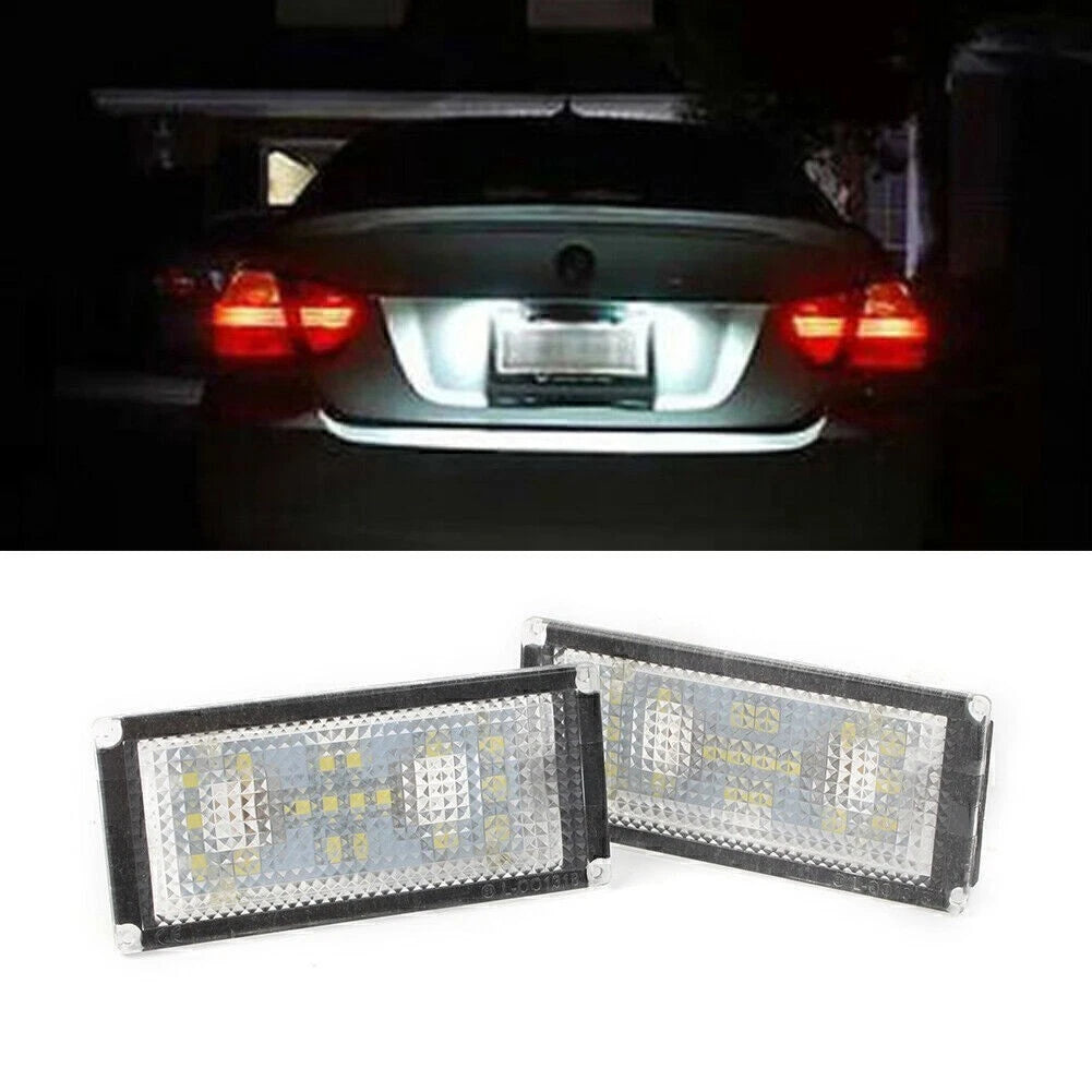 2X SMD LED License Plate Lights for BMW E66 7 Series (2002–2008)