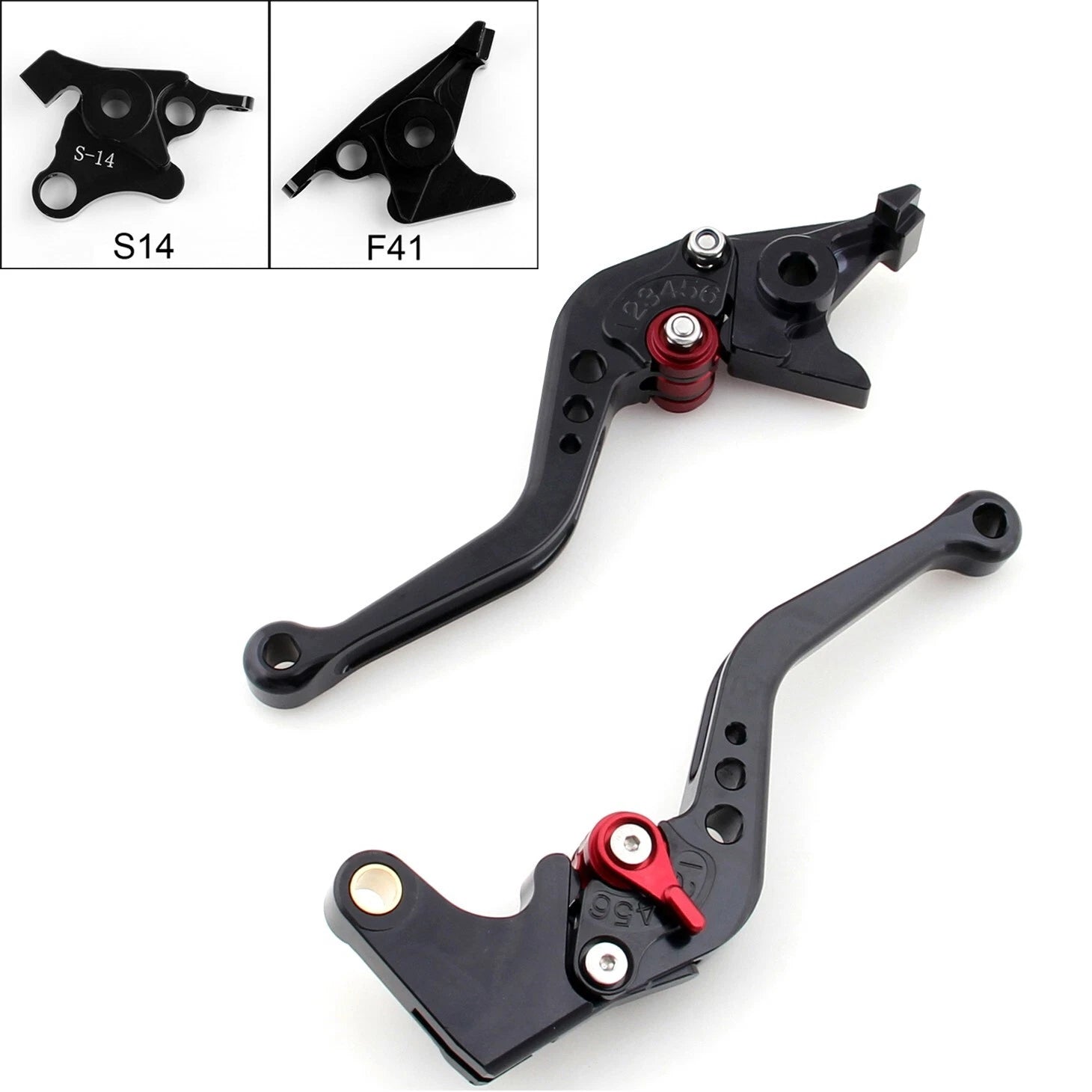 Short Brake Clutch Levers for Suzuki Hayabusa GSXR1300 (2008–2014) T9 Black