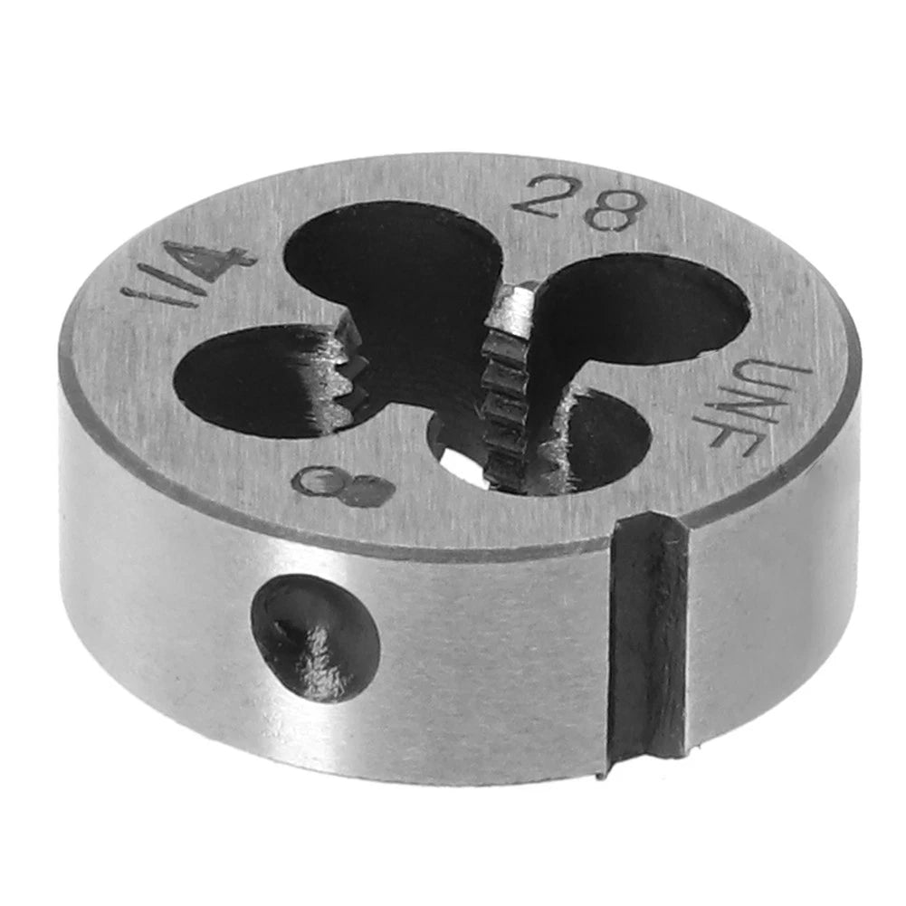 Threading Die Tap & Die Set for Metalworking (1/4"-28 UNF)