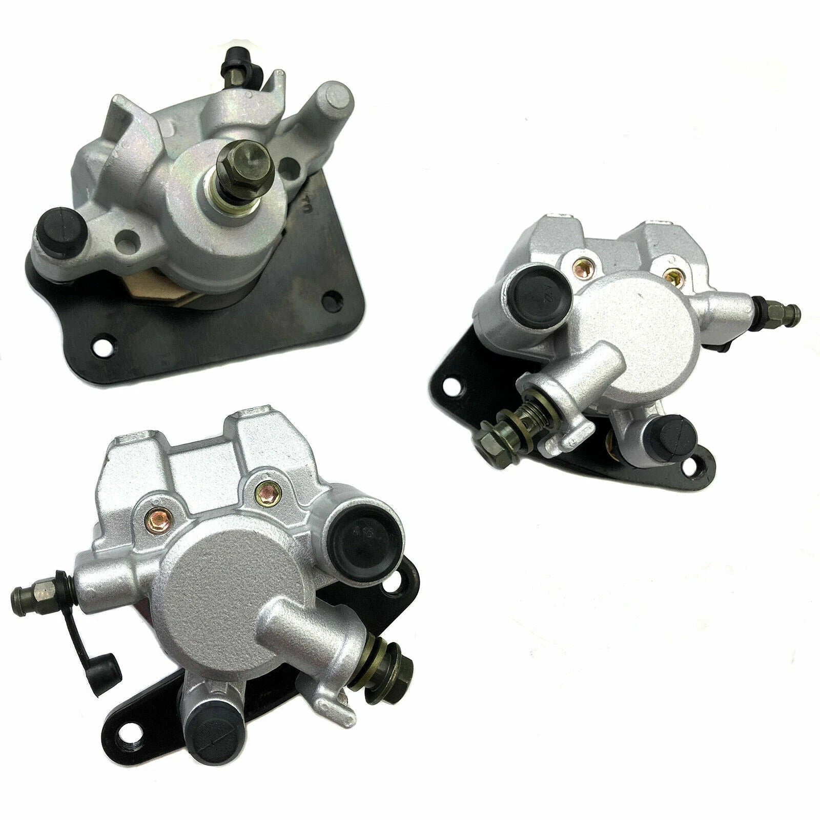 Front & Rear Brake Calipers w/Pads for Yamaha Kodiak 450 YFM450FA (2005–2006)