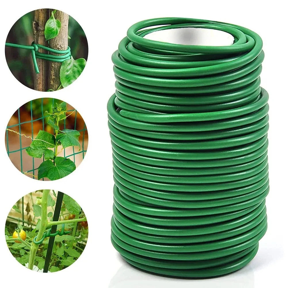 Set of 2 Soft Flexible Garden Plant Tie Wire 28mm & 35mm (10m & 20m)
