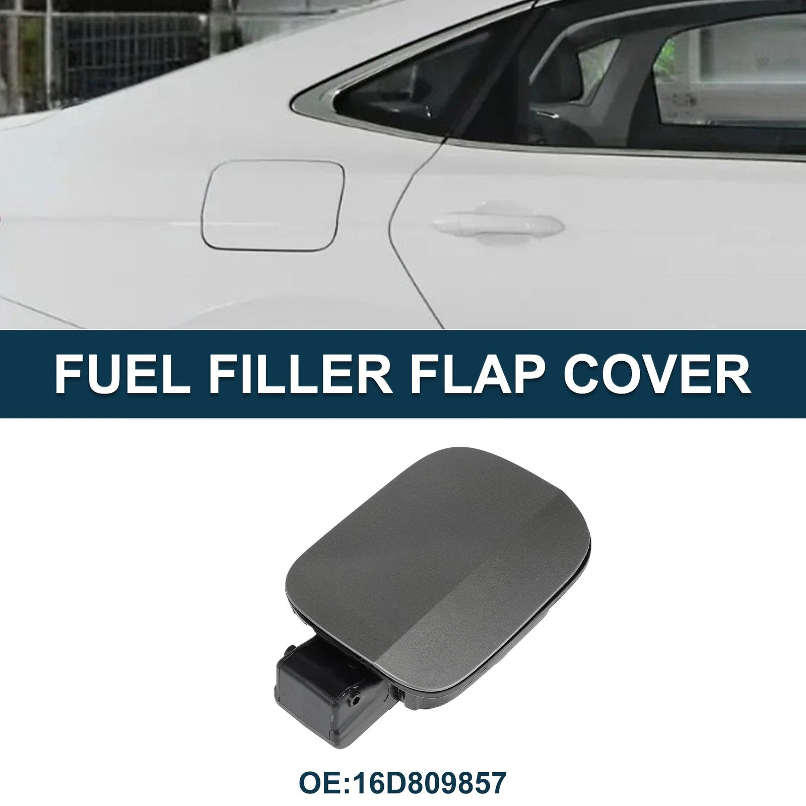 Fuel Tank Door Cap Replacement for Volkswagen Jetta (2012–2018) Gray