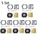 5X Carburetor Diaphragm Gasket Repair Kit for Walbro K22-HDA (Chainsaw, Trimmer)