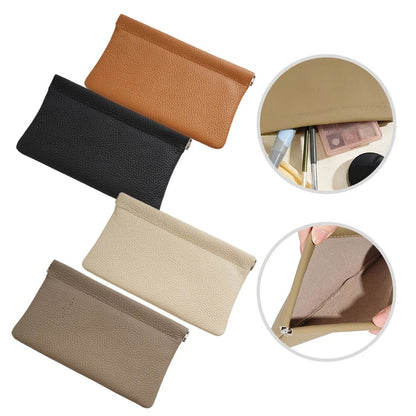 Trendy Long Wallet for Passport and Essentials Automatic Closure Design