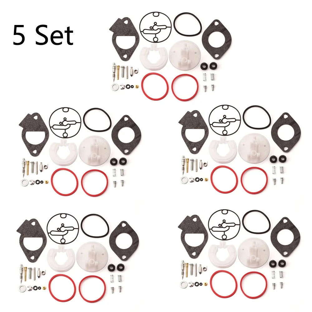 5 Set Lawn Mower Carburetor Repair Kit For B&Stratton 796184 Replacement Parts