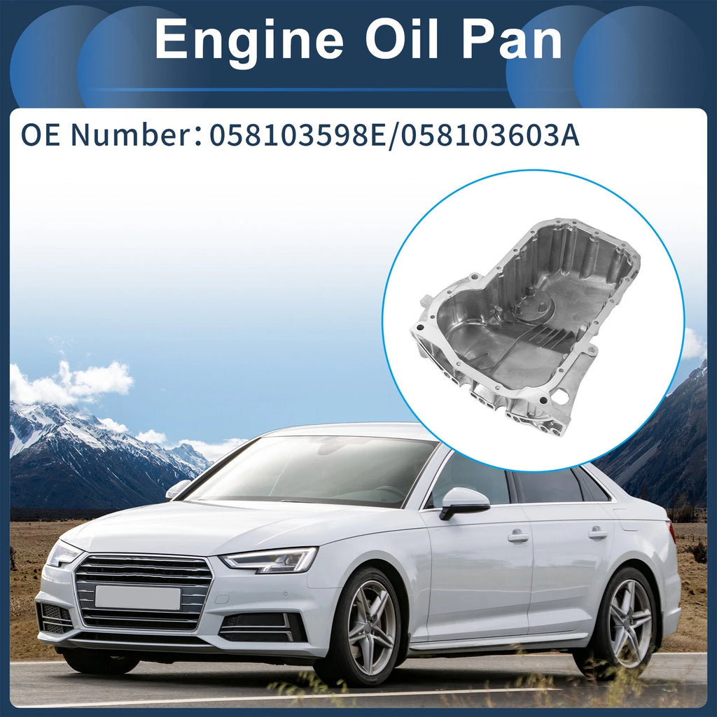 Engine Oil Pan Replacement for Audi A4 (1997–2000) Aluminum
