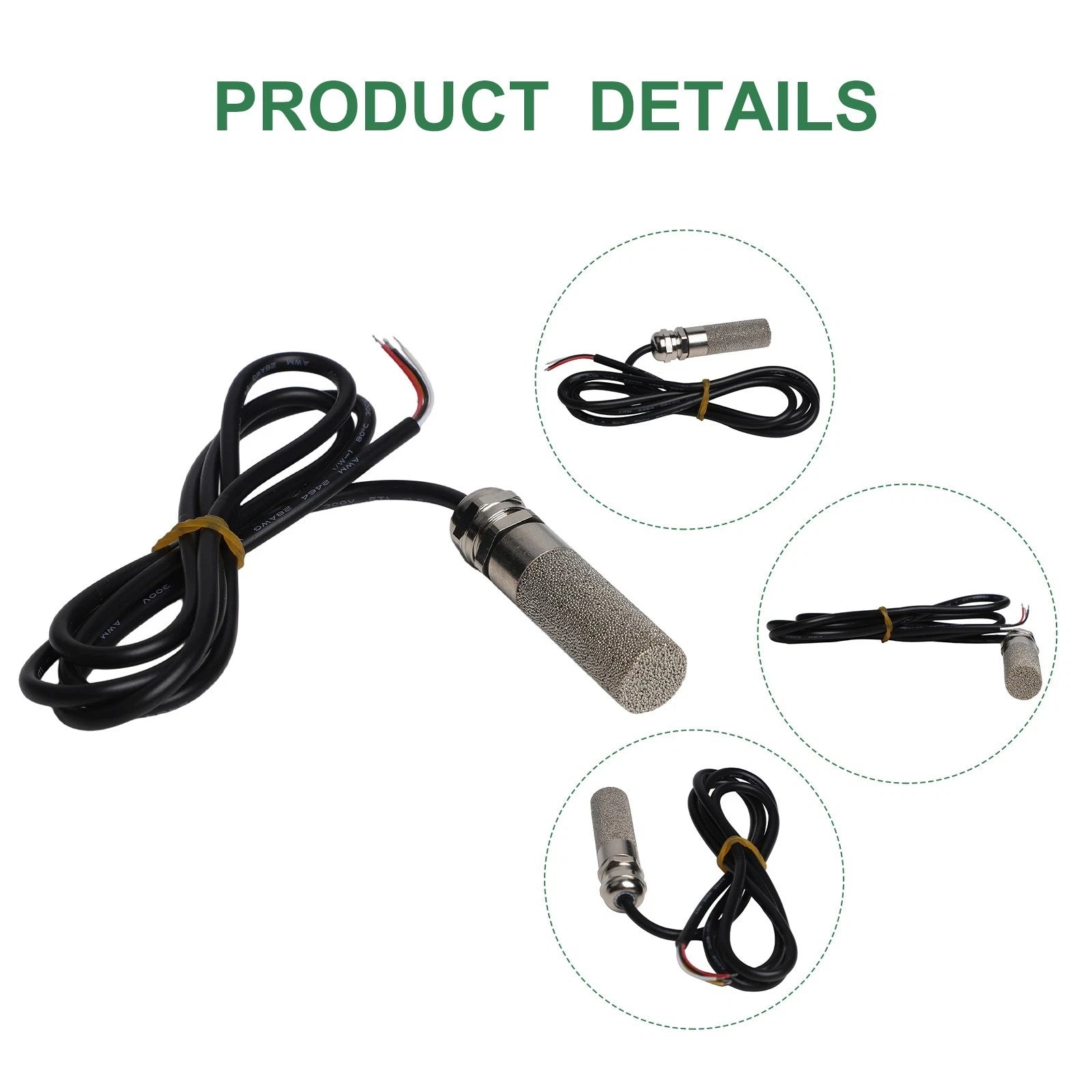 Temperature Humidity Sensor Transmitter RS485 Waterproof Probe for