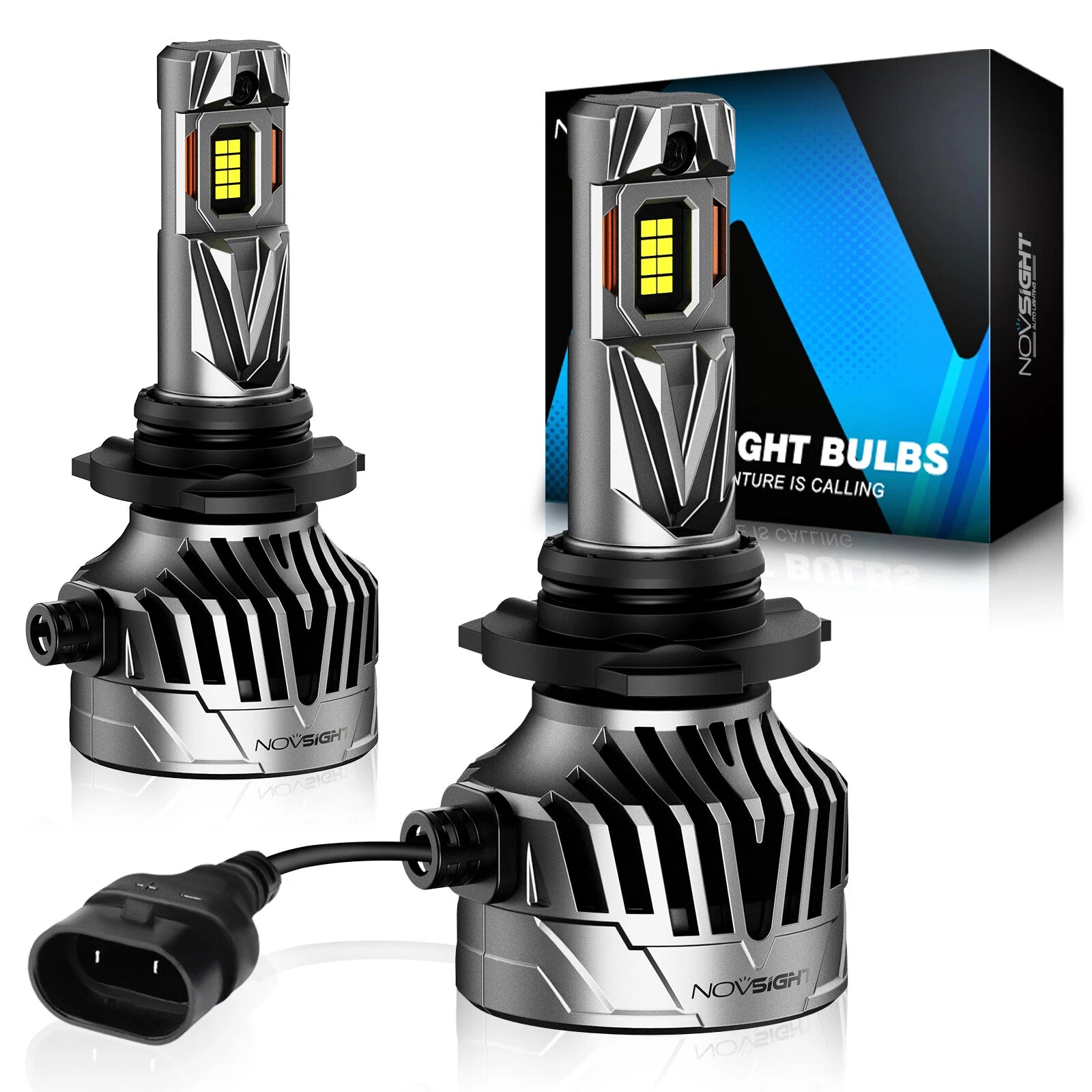 2X HB4 9006 LED Headlight Bulbs for