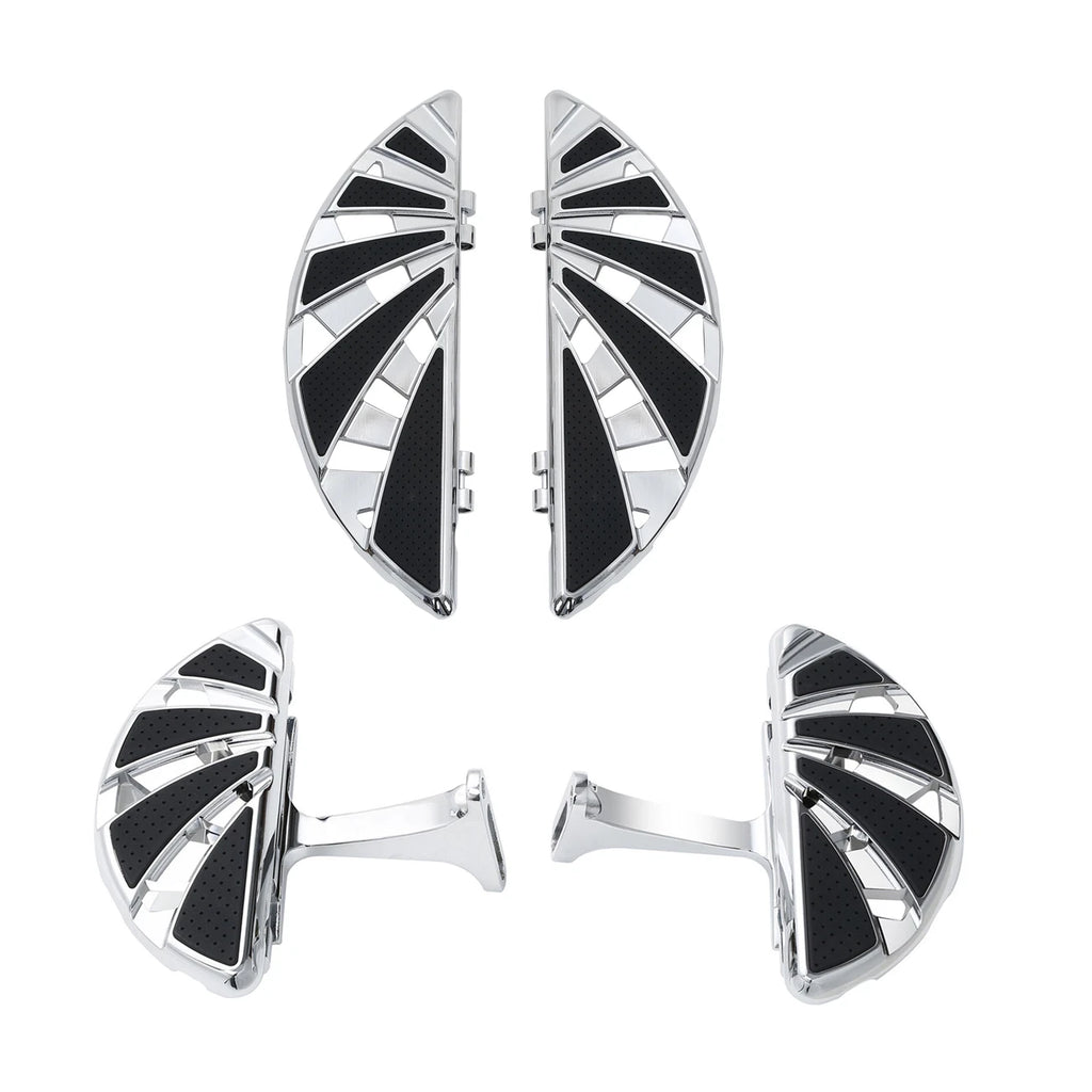 Chrome Floorboards Kit for Harley Road Glide (1993–2025)