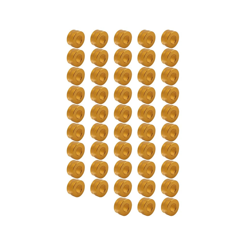 48X Engine Bolt Topper Caps Gold for Harley Twin Cam (2000–2017)