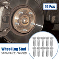 Wheel Lug Studs M12x1.5 Replacement 10 Pcs for Hyundai Elantra (2007–2012)