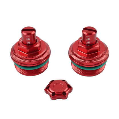 Preload Adjuster Fork Bolt Cap Screw Red for Yamaha YZF-R3 MT-03 (2019–2023)