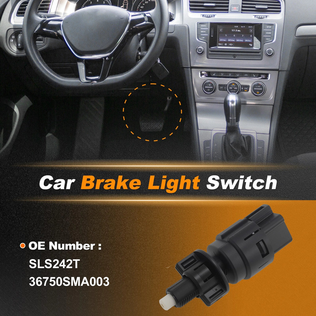Set of 1 Brake Light Switch for Honda Civic (2001–2005) SLS242T