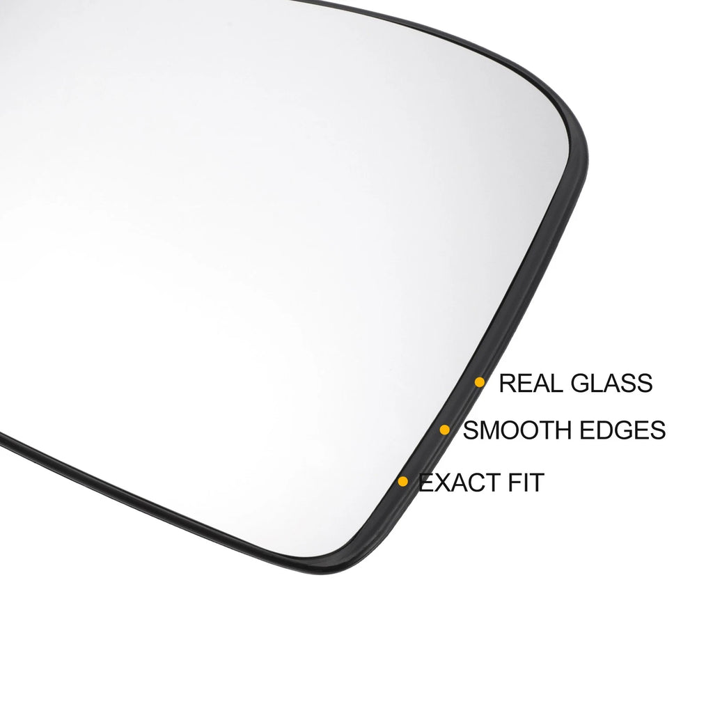 Left Side Heated White Mirror Glass for Renault Twingo (2014–2020)