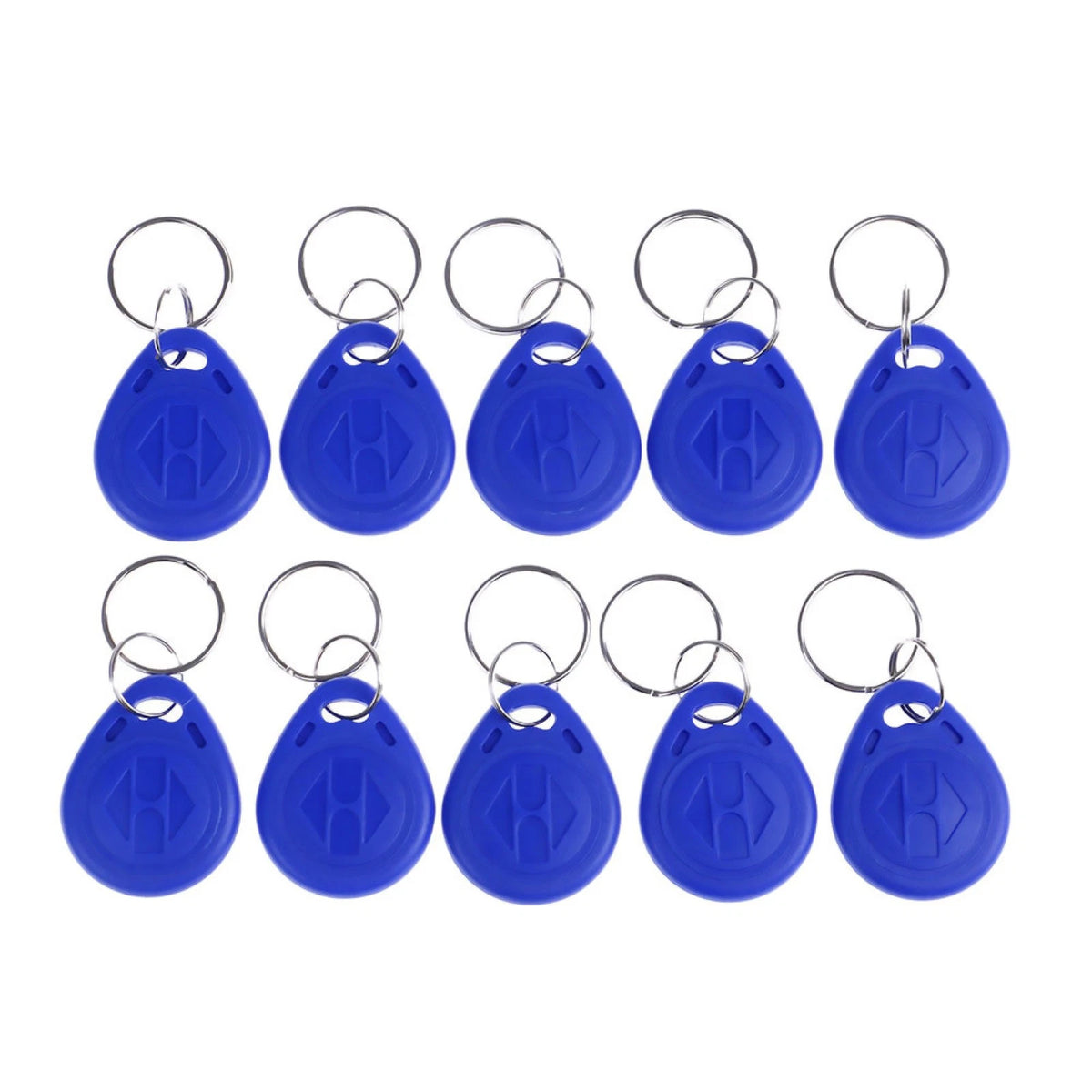 10Pcs TK4100 RFID Keychains for Door Access Card (125KHz)