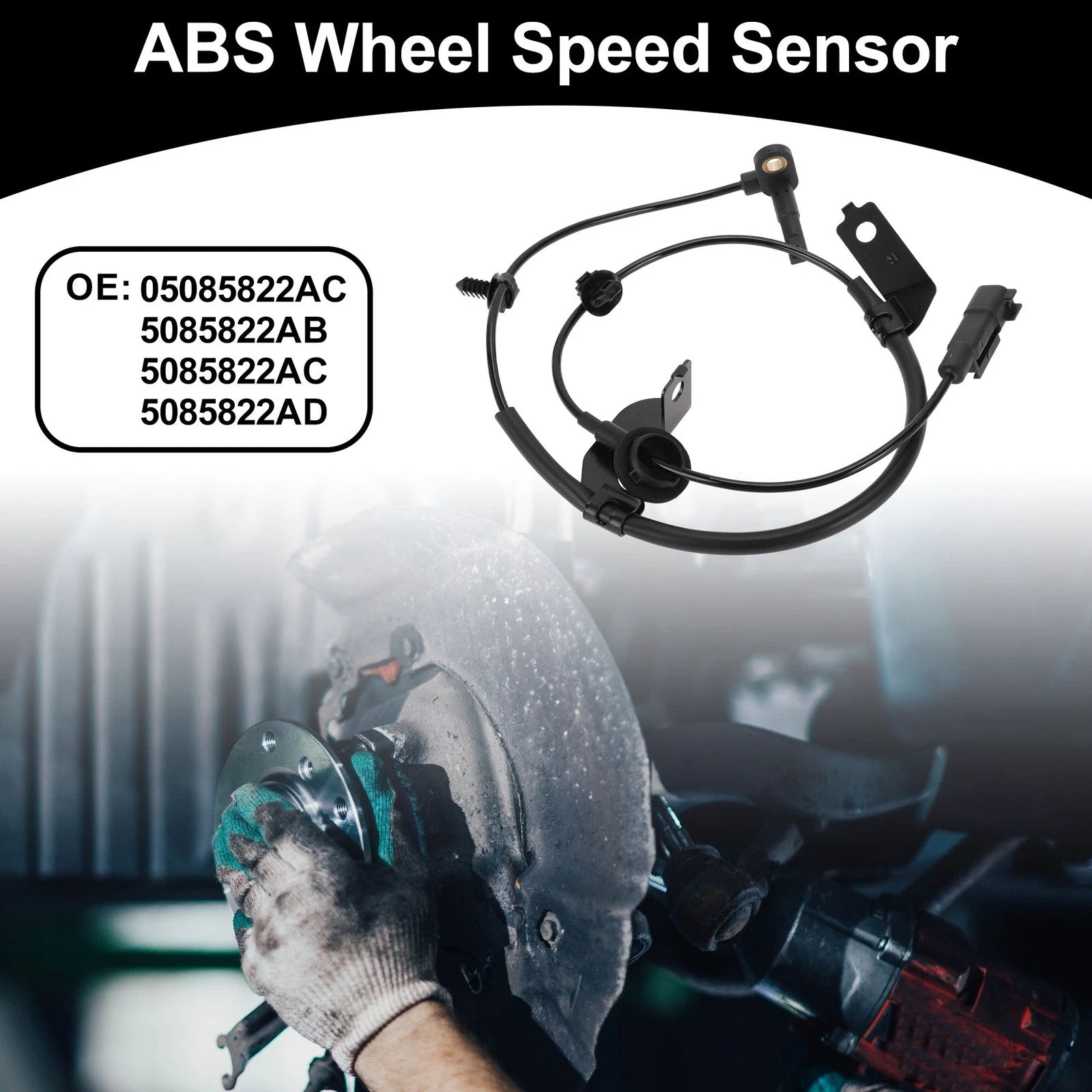 ABS Wheel Speed Sensor No. 5085822AB for Dodge Avenger (2008–2014) Front Left Right