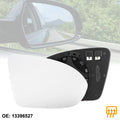 Rearview Mirror Glass Rearview Passenger Side Heated Replacement for Cruze (2011–2015)