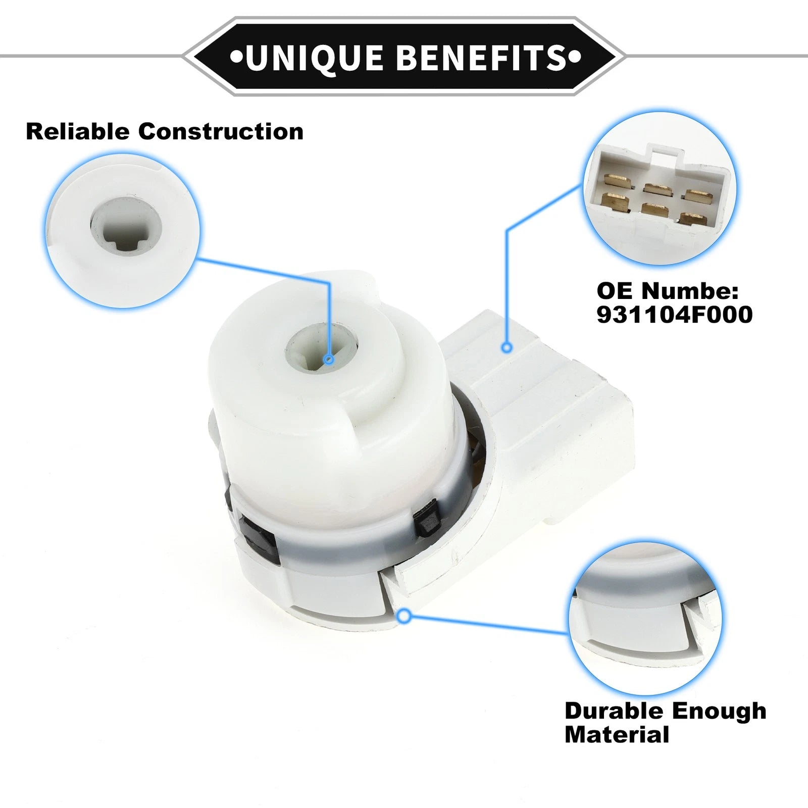 Ignition Starter Switch Replacement for Hyundai H100 (2006–2006)