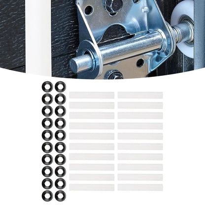 Set of 20 Garage Door Hinge Rollers for Rattling Reduction