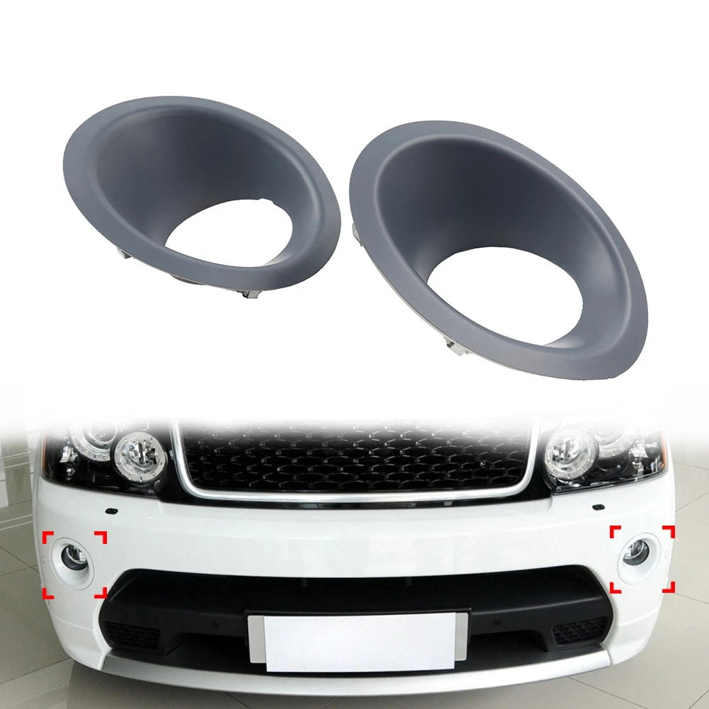 Pair Fog Lamp Light Bezel Frame for Land Rover Range Rover Sport (2010–2013)