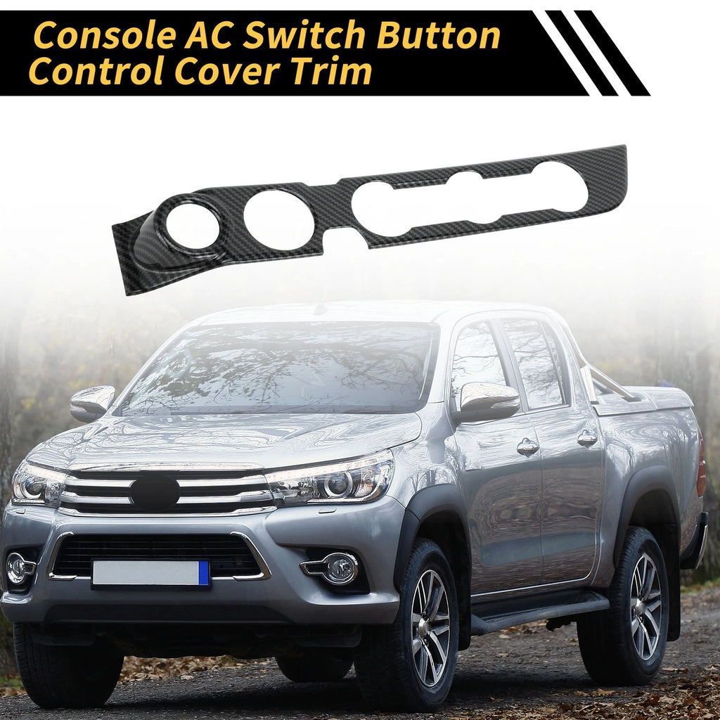Carbon Fiber Pattern Console AC Switch Button Trim for Toyota Tacoma (2005–2020)