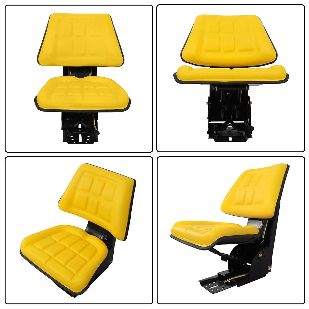 T333YL Yellow Tractor Suspension Seat for John Deere (Fits )