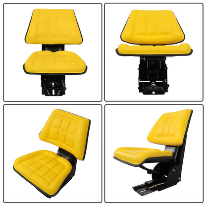 T333YL Yellow Tractor Suspension Seat for John Deere (Fits )
