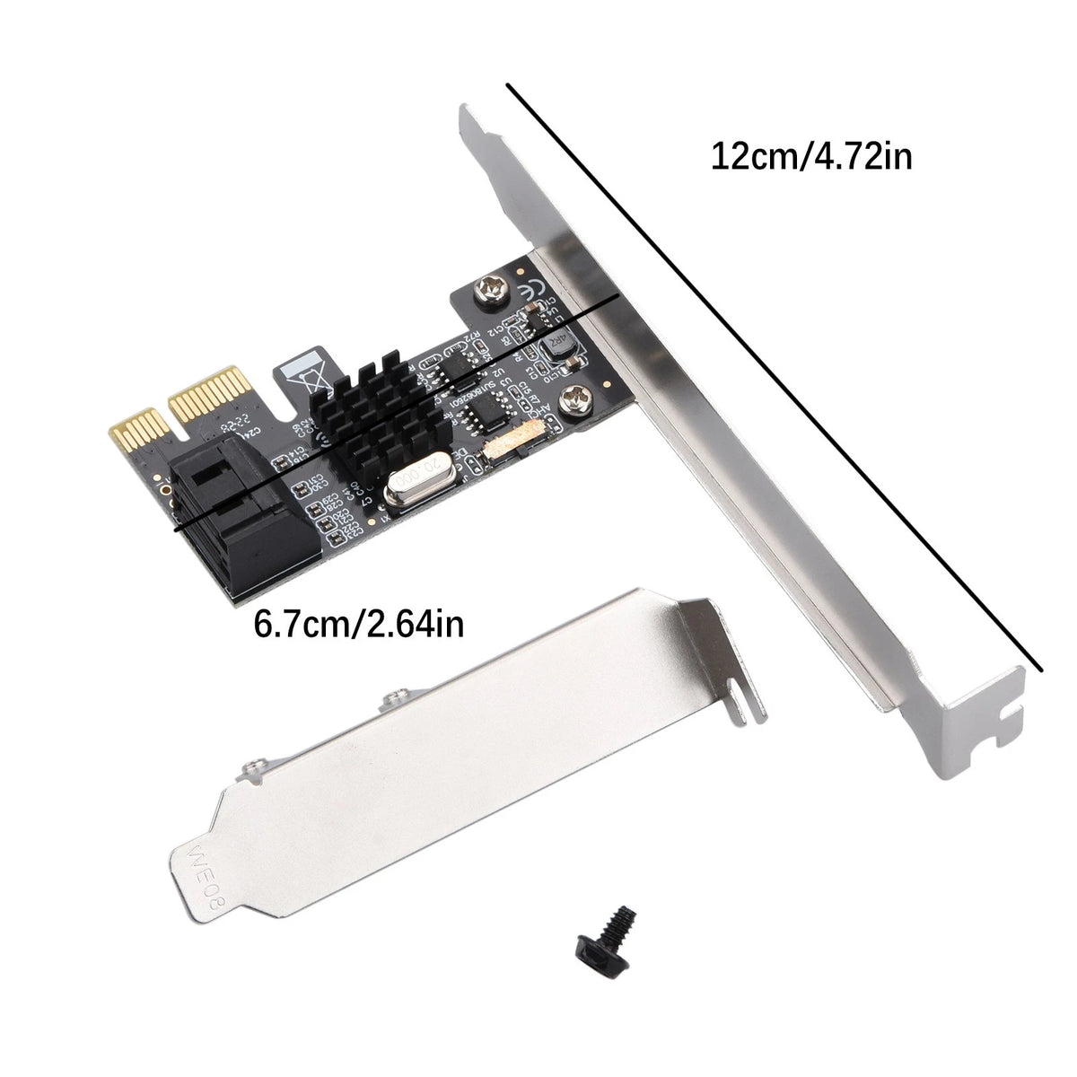 2-Port SATA III Expansion Controller Adapter Card for SATA3.0 (6G)