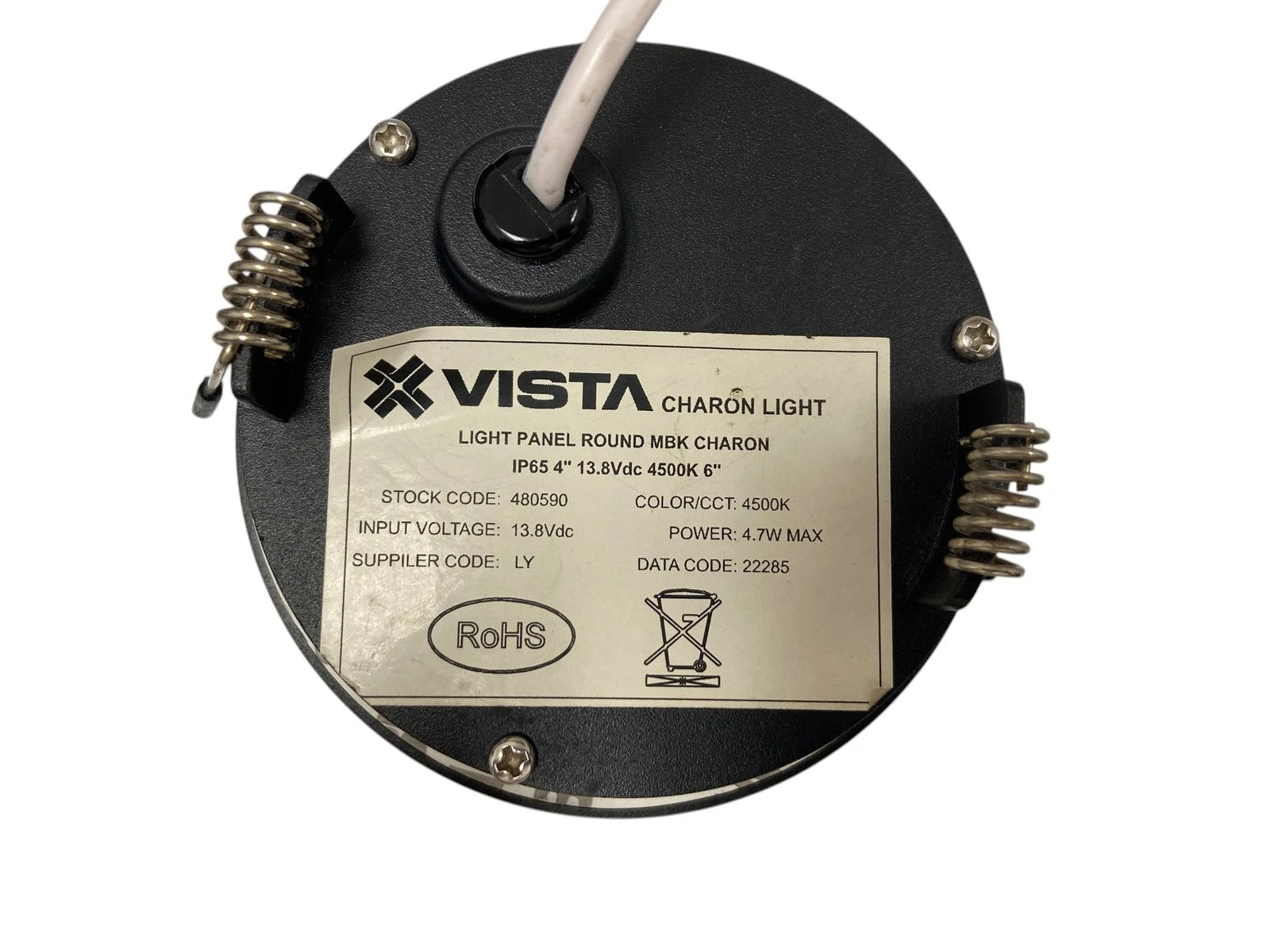 2X Light Panel for Vista Charon (480590) (4" Round, White, 13.8Vdc)
