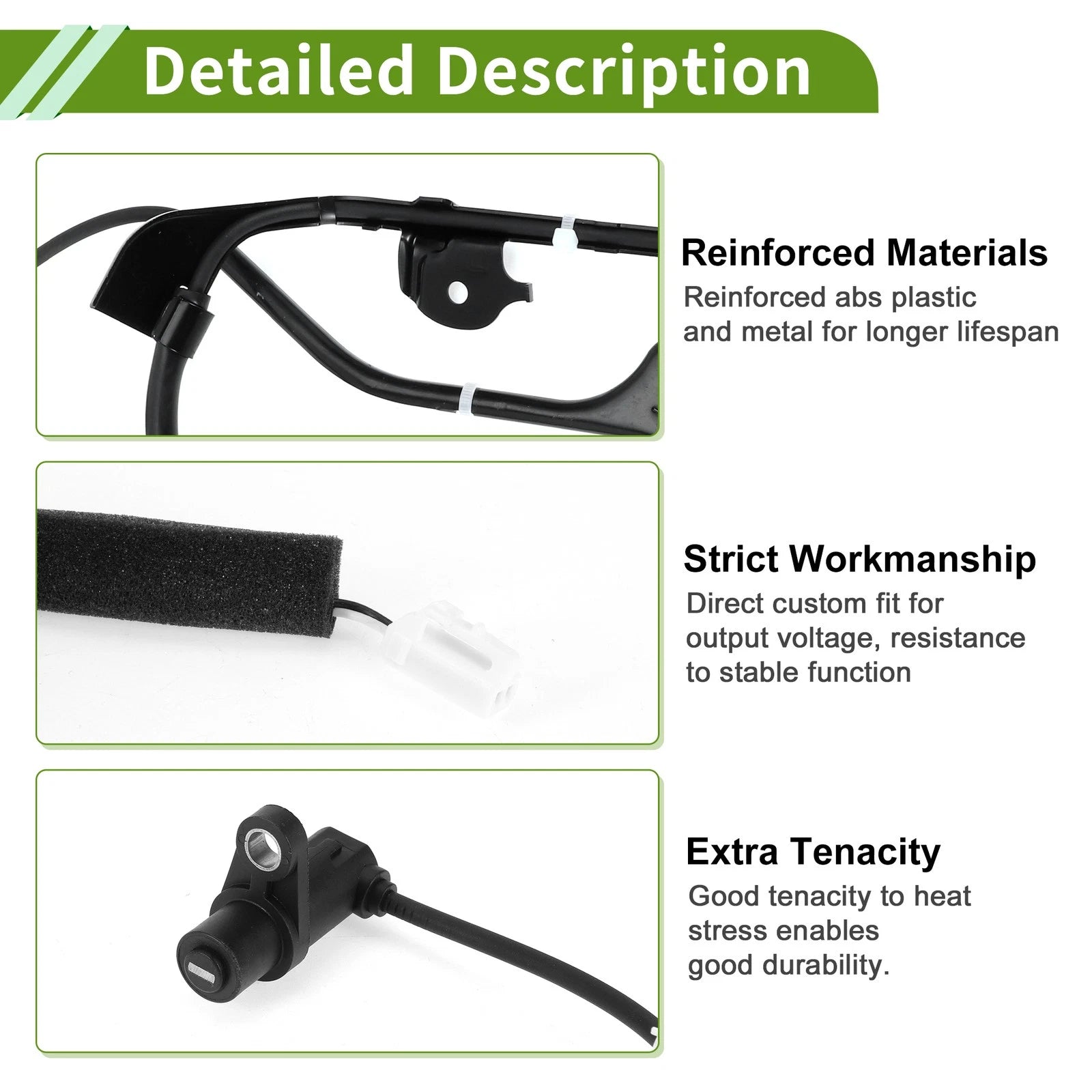 ABS Wheel Speed Sensor Rear Left Replacement for Toyota RAV4 (2019–2024)