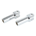 Chrome Passenger Foot Pegs Mount Clevis Kit for Harley Softail Slim (2012–2017)