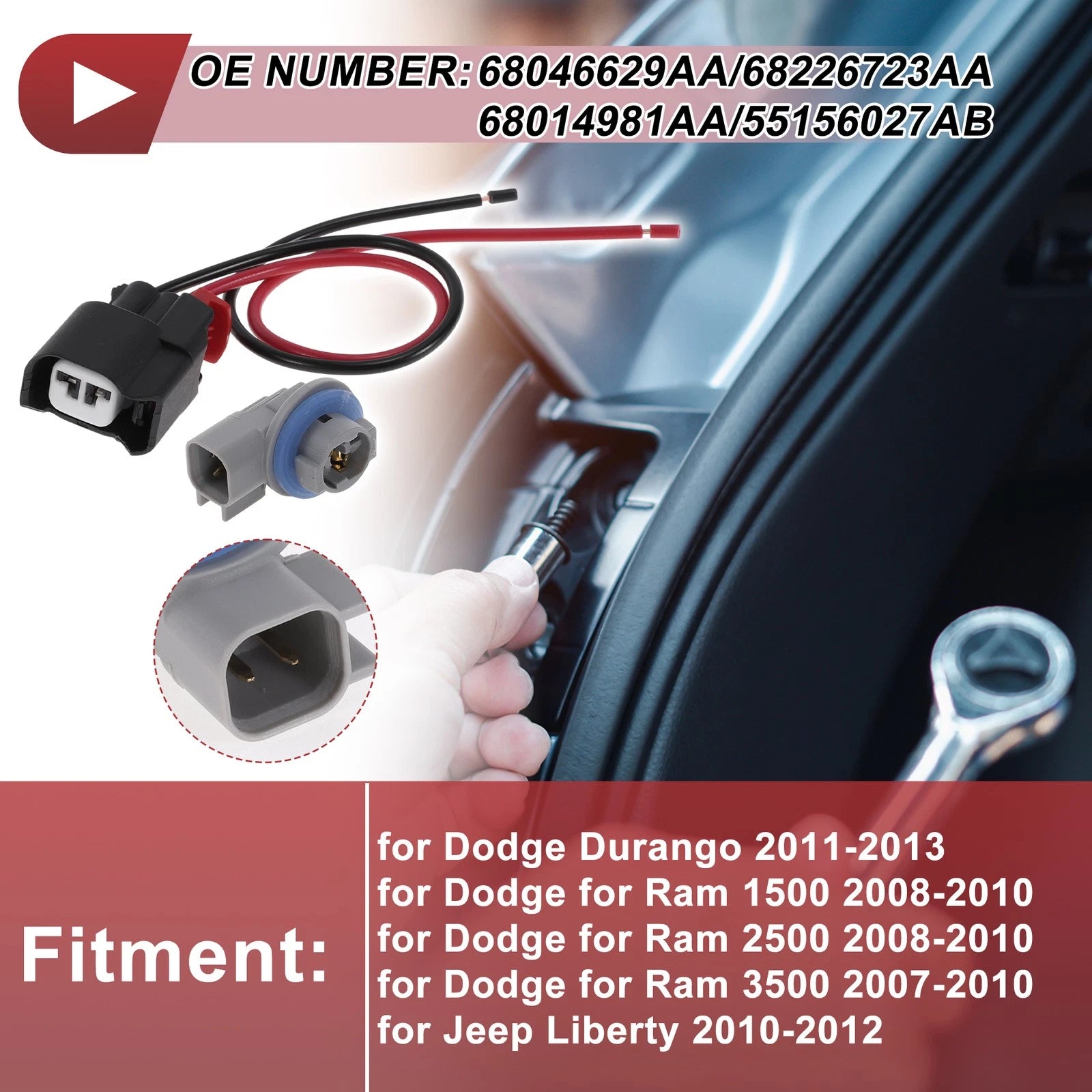 Side Marker Light Socket for Dodge Durango (2011–2013) No. 68046629AA