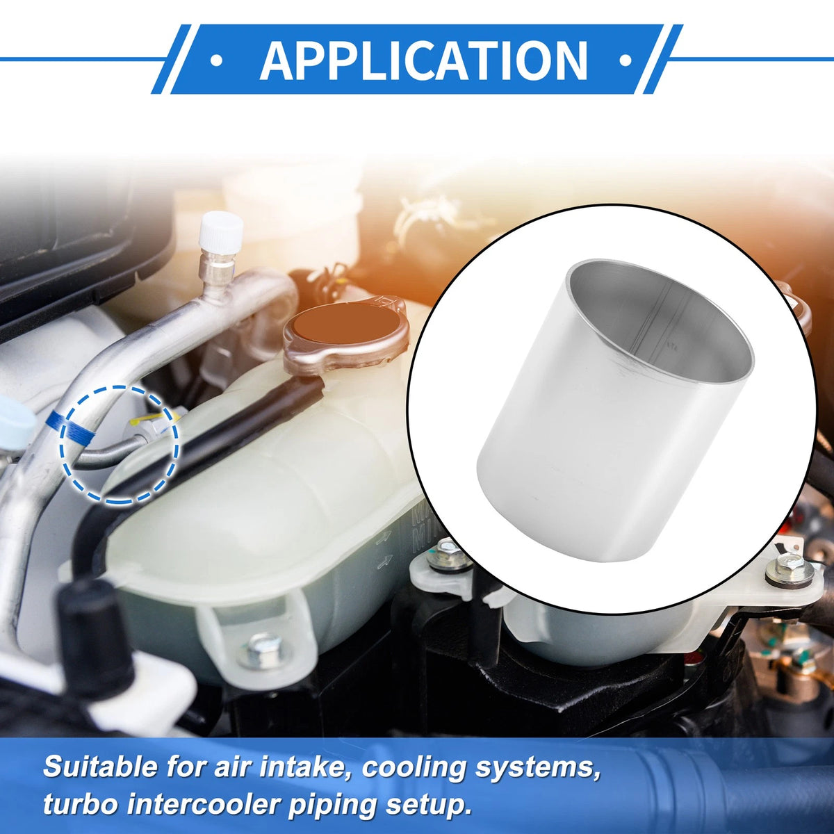 2.76" OD Intercooler Pipe for - 3" L, 0.07" Thickness