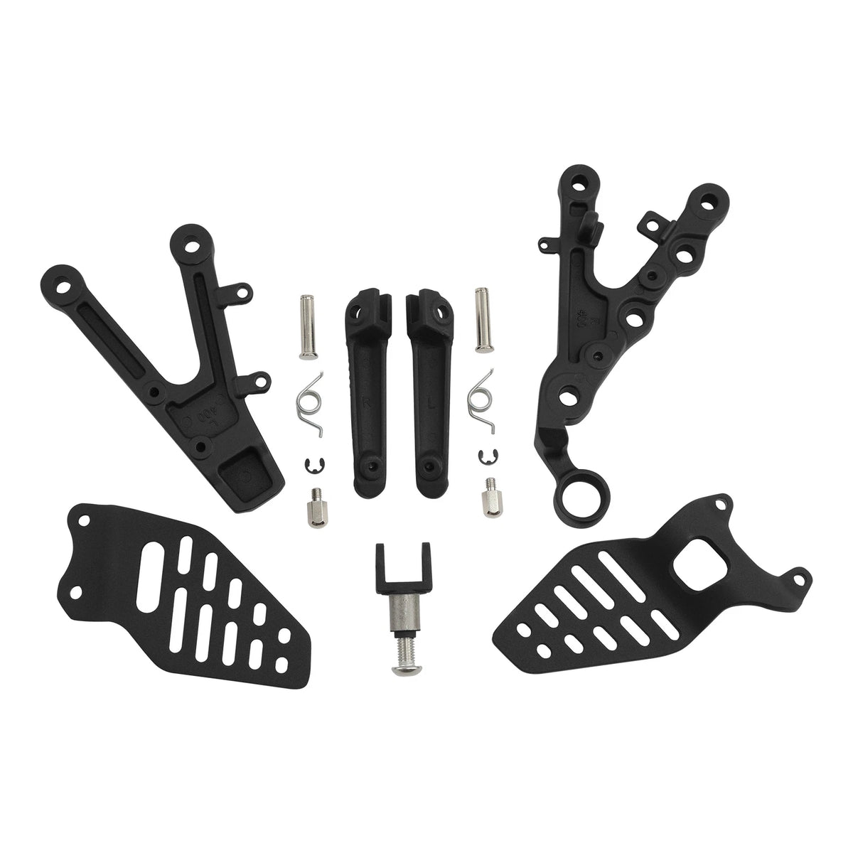 Front Rider Driver Footpegs Footrest Bracket for Yamaha YZF R6 (2006–2016)