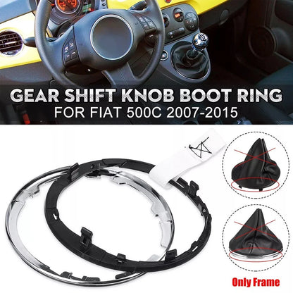 Gear Shift Lever Boot and Gaiter Ring Kit for Fiat 500C (2010–2023)